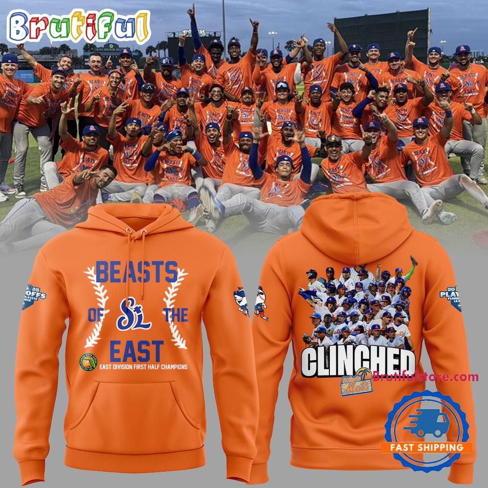 St. Lucie Mets East Division First Half Championship 2025 Limited Edition Hoodie T-Shirt