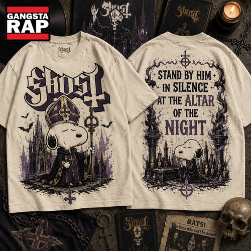 Stand by Him Ghost Snoopy 3D Shirt , Music Trend Shirt