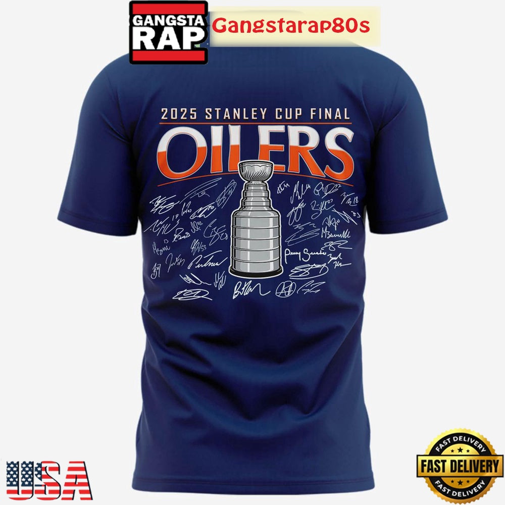 Stanley Cup 2025 Champions Edmonton Oilers All Over Print Hoodie T-Shirt
