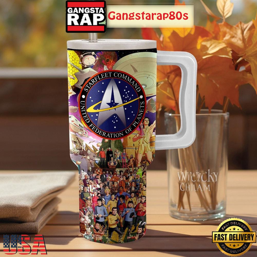 Star Trek Starfleet Command Fan Tumbler Cup 40oz