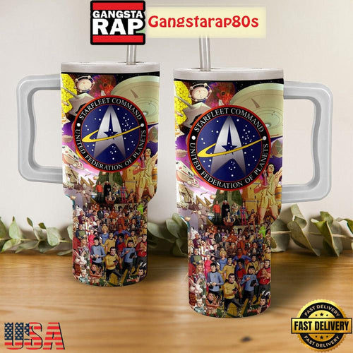 Star Trek Starfleet Command Fan Tumbler Cup 40oz