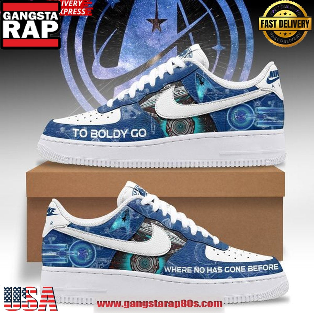 Star Trek To Boldly Go Limited Edition Air Force 1 Sneakers Shoes