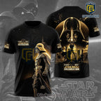 Star Wars 2027 Celebration Los Angeles Darth Vader Gold T-Shirt