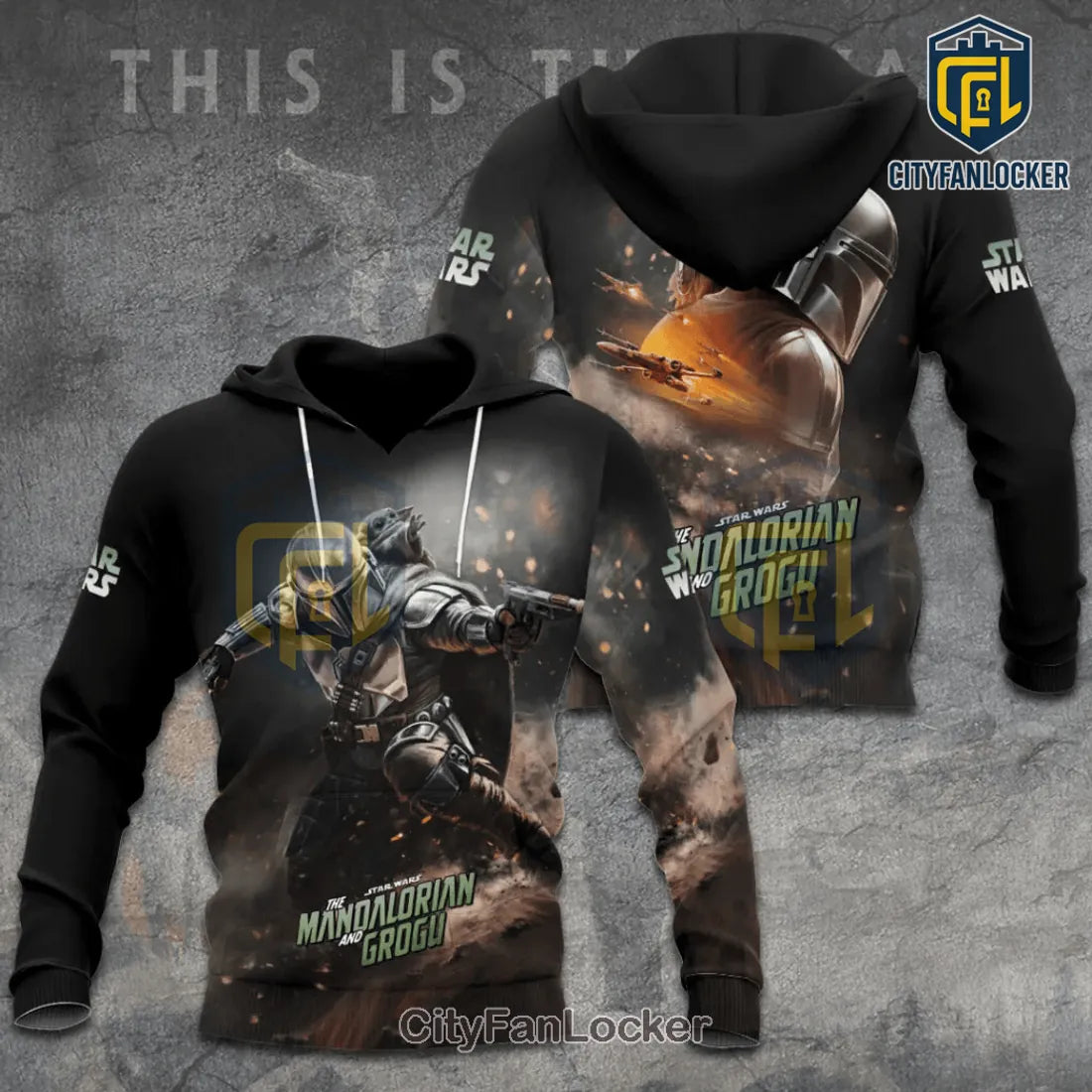 Star Wars Mandalorian Grogu Dynamic Pullover Hoodie