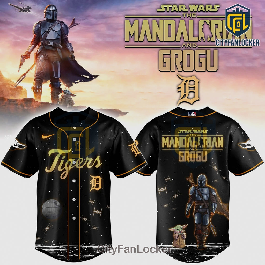 Star Wars Mandalorian Grogu Tigers Baseball Limited Edition Jersey