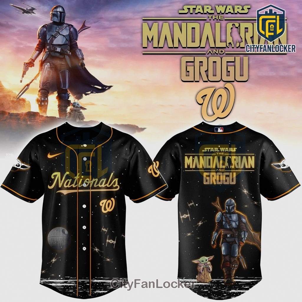 Star Wars Mandalorian Grogu Washington Nationals Limited Edition Jersey
