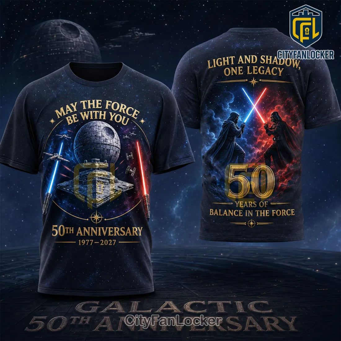 Star Wars May The Force Be With You 50th Anniversary T-Shirt