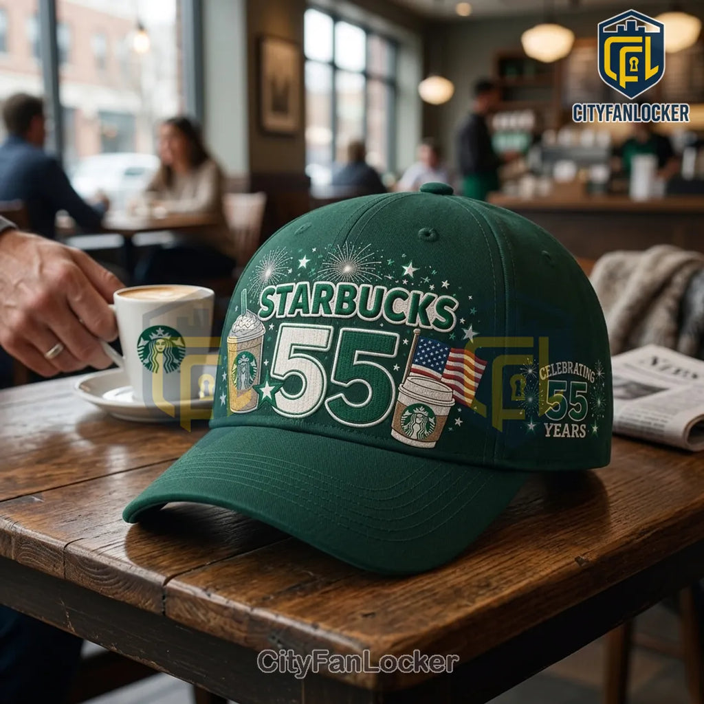 Starbucks 55th Anniversary Dark Green Baseball Cap
