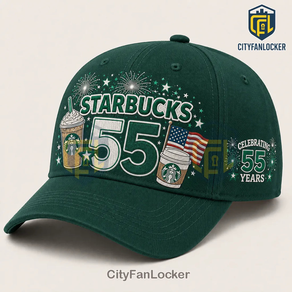 Starbucks 55th Anniversary Dark Green Baseball Cap