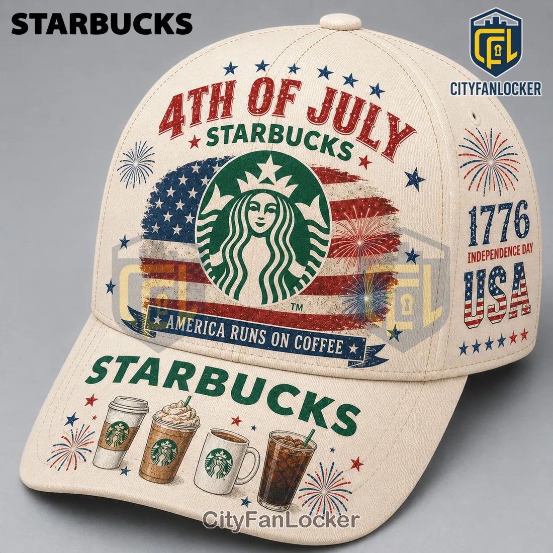 Starbucks x 4th of July Independence Day 1776 Limited Edition Cap