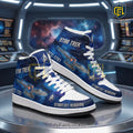 Starfleet Academy Space Galaxy Air Jordan High Top Sneakers