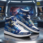 Starfleet Academy Space Galaxy Air Jordan High Top Sneakers