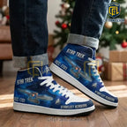 Starfleet Academy Space Galaxy Air Jordan High Top Sneakers