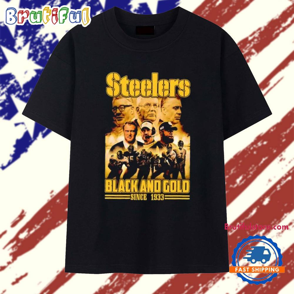 Steelers Team Black and Gold Since 1933 T Shirt