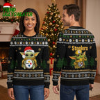 Steelers Yoda Baby Christmas Character Ugly Christmas Sweater