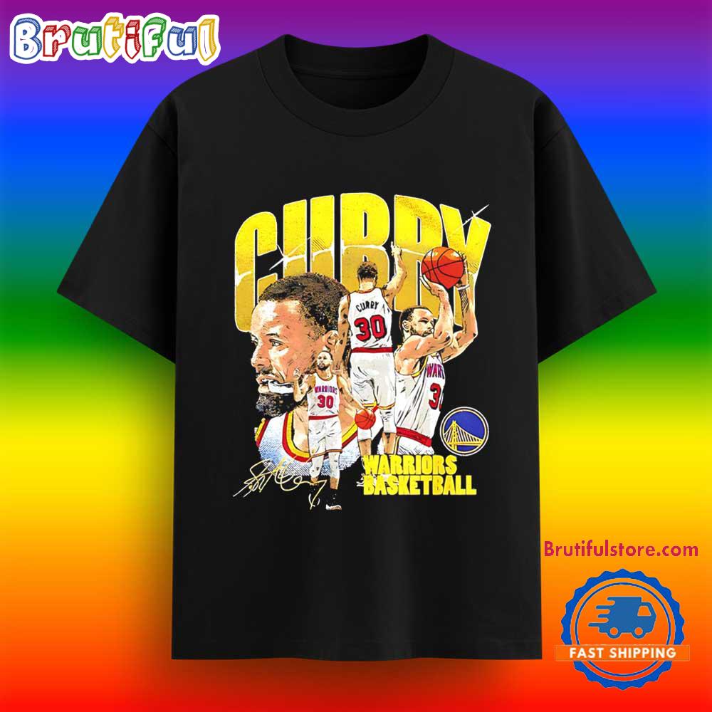 Steph Curry Golden State Warriors College Signature T Shirt