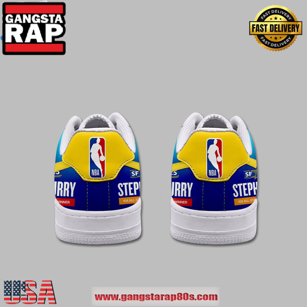 Stephen Curry NBA All Stars 2025 MVP Air Force 1 Running Sneakers Shoes