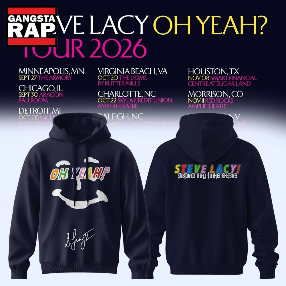 Steve Lacy Oh Yeah Tour 2026 Signature Hoodie