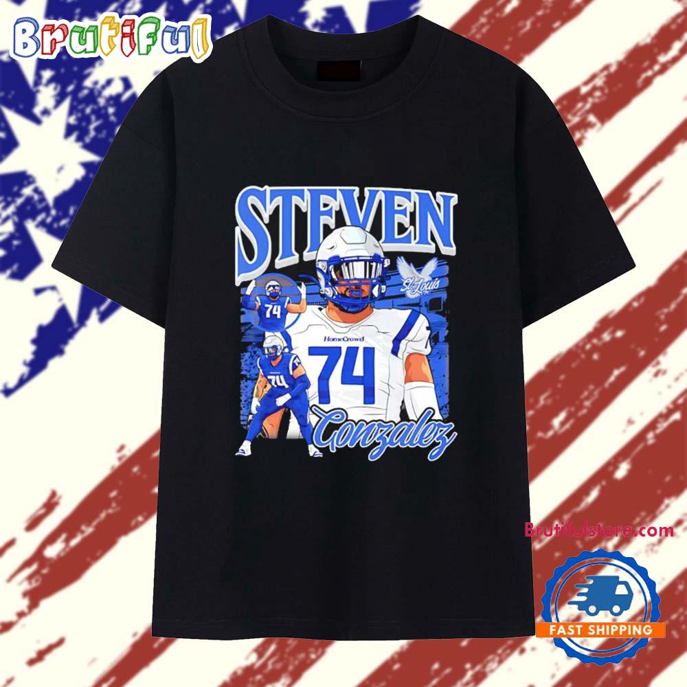 Steven Gonzalez St. Louis Battlehawks Graphic T Shirt