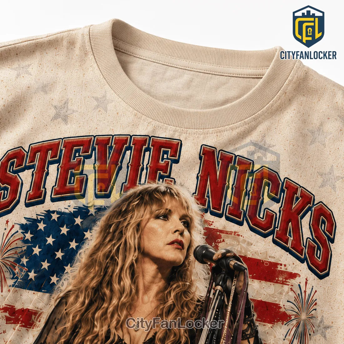 Stevie Nicks America 250 Music US Flag Vintage Collectible Graphic T-Shirt