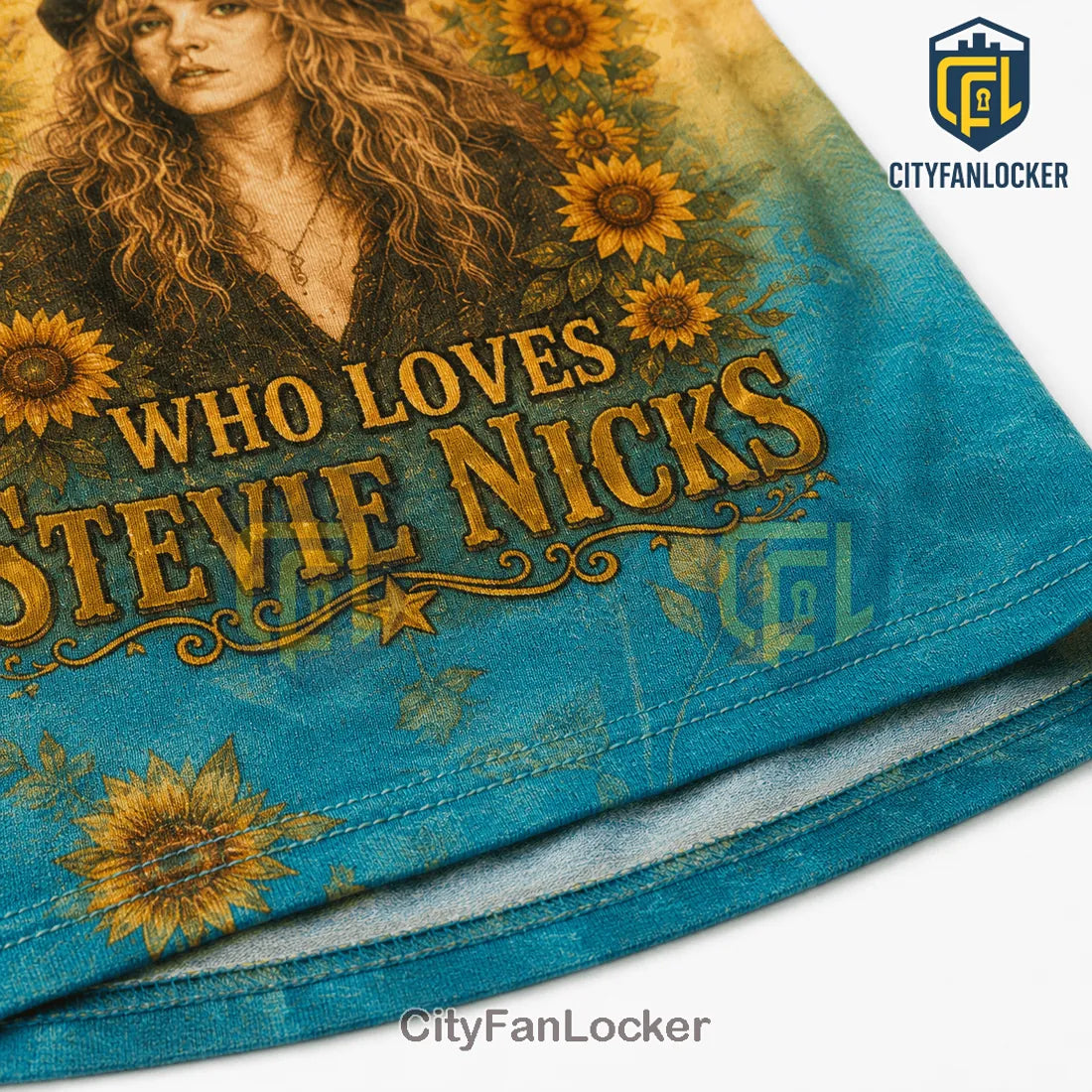 Stevie Nicks Edge of Seventeen Sunflower V-Neck T-Shirt