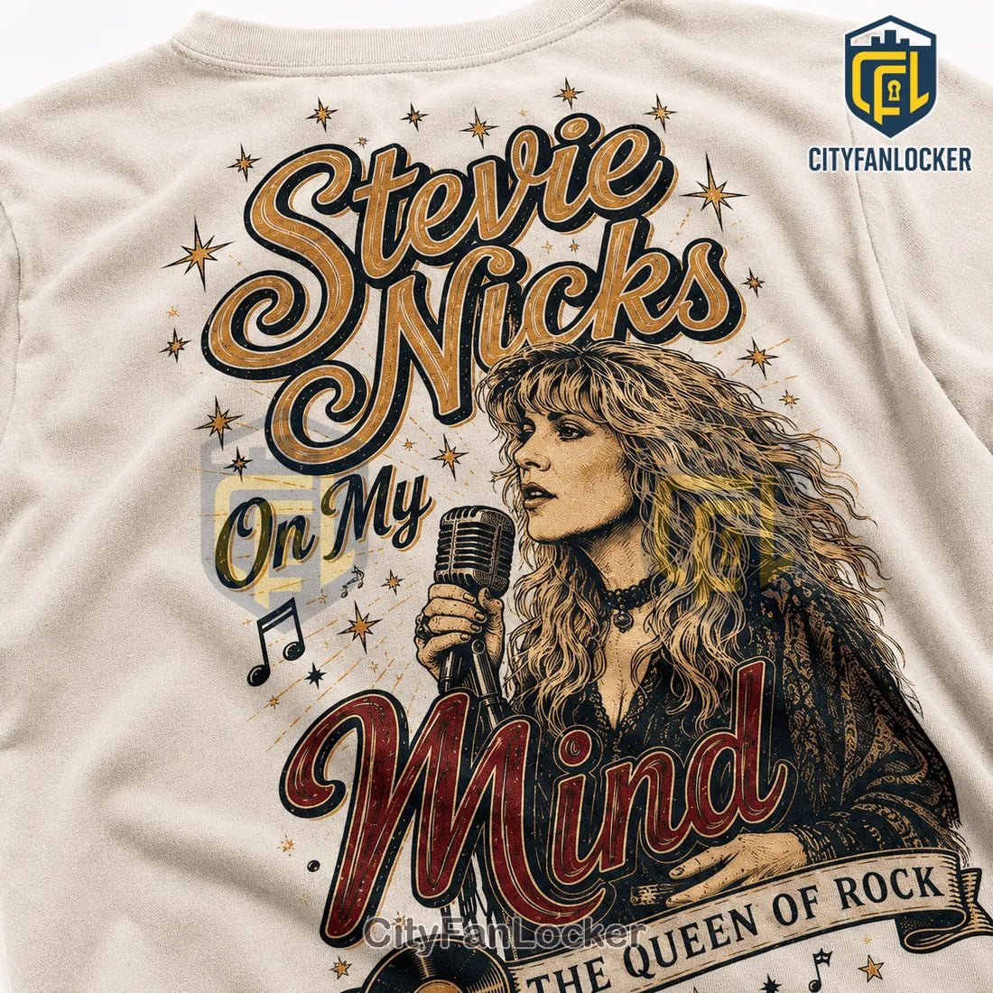 Stevie Nicks Queen of Rock and Roll Premium Collectible Graphic T-Shirt
