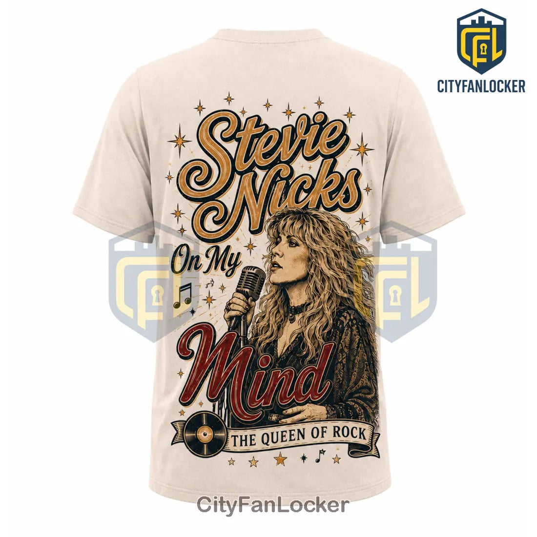 Stevie Nicks Queen of Rock and Roll Premium Collectible Graphic T-Shirt