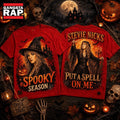 Stevie Nicks Witch Hat Orange Moon Spooky Season 3D Shirt , Music Trending 3D Shirt