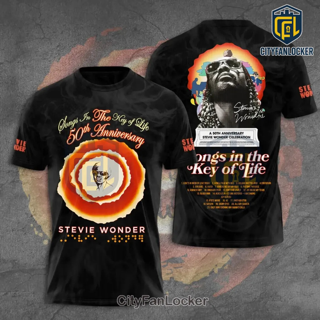 Stevie Wonder Songs in the Key of Life 50th Anniversary Hoodie