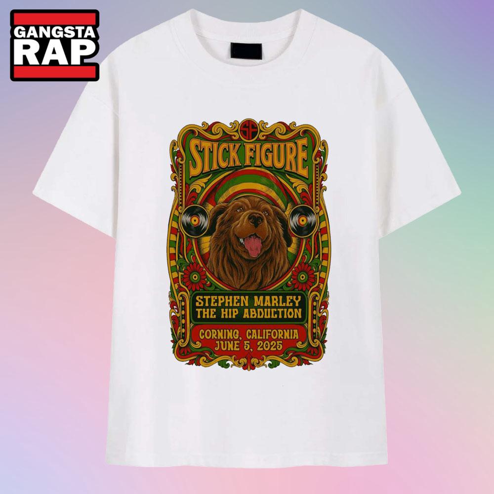 Stick Figure Corning CA June 5 2025 Tour T Shirt
