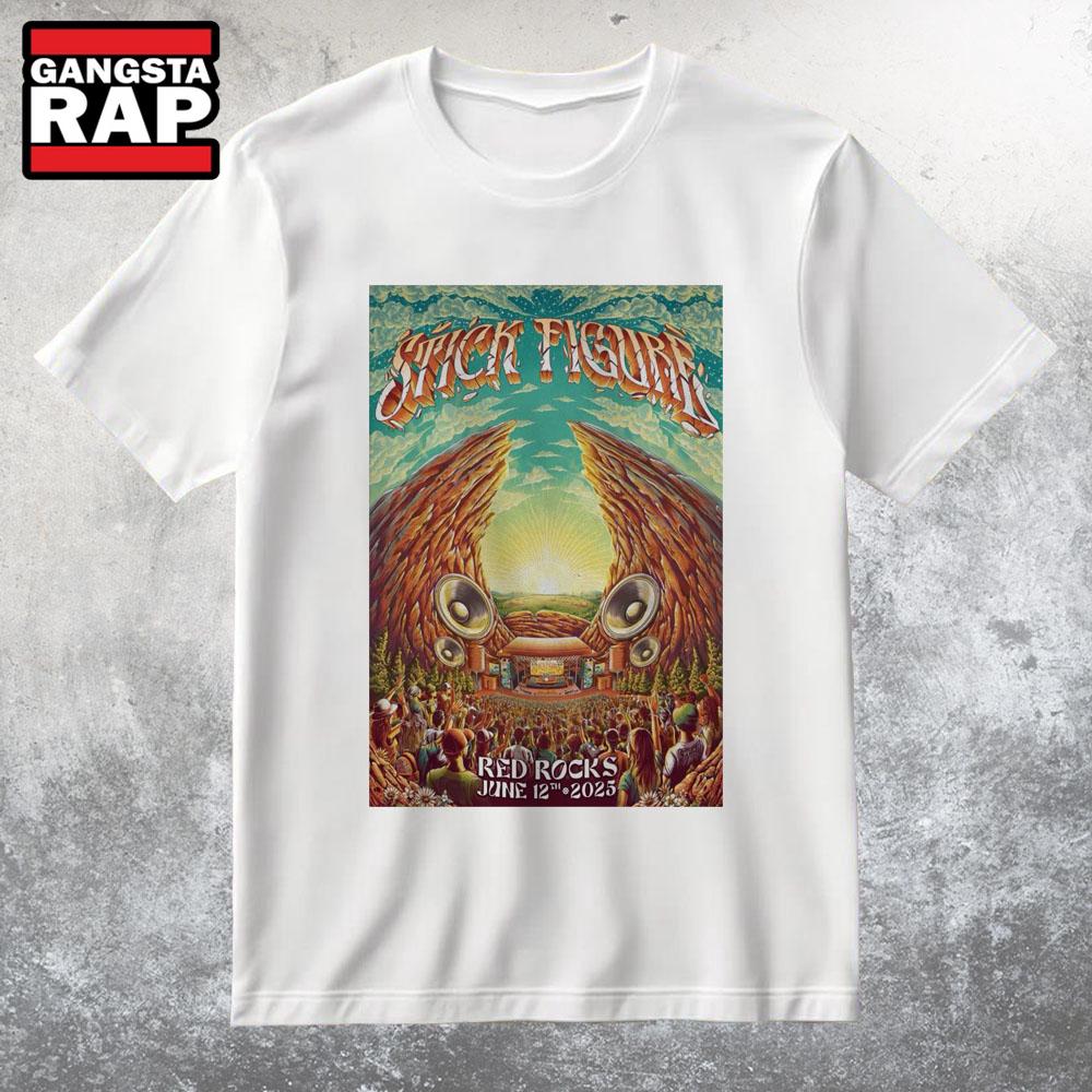 Stick Figure Jun 12 2025 Red Rocks Amphitheatre Morrison CO T Shirt