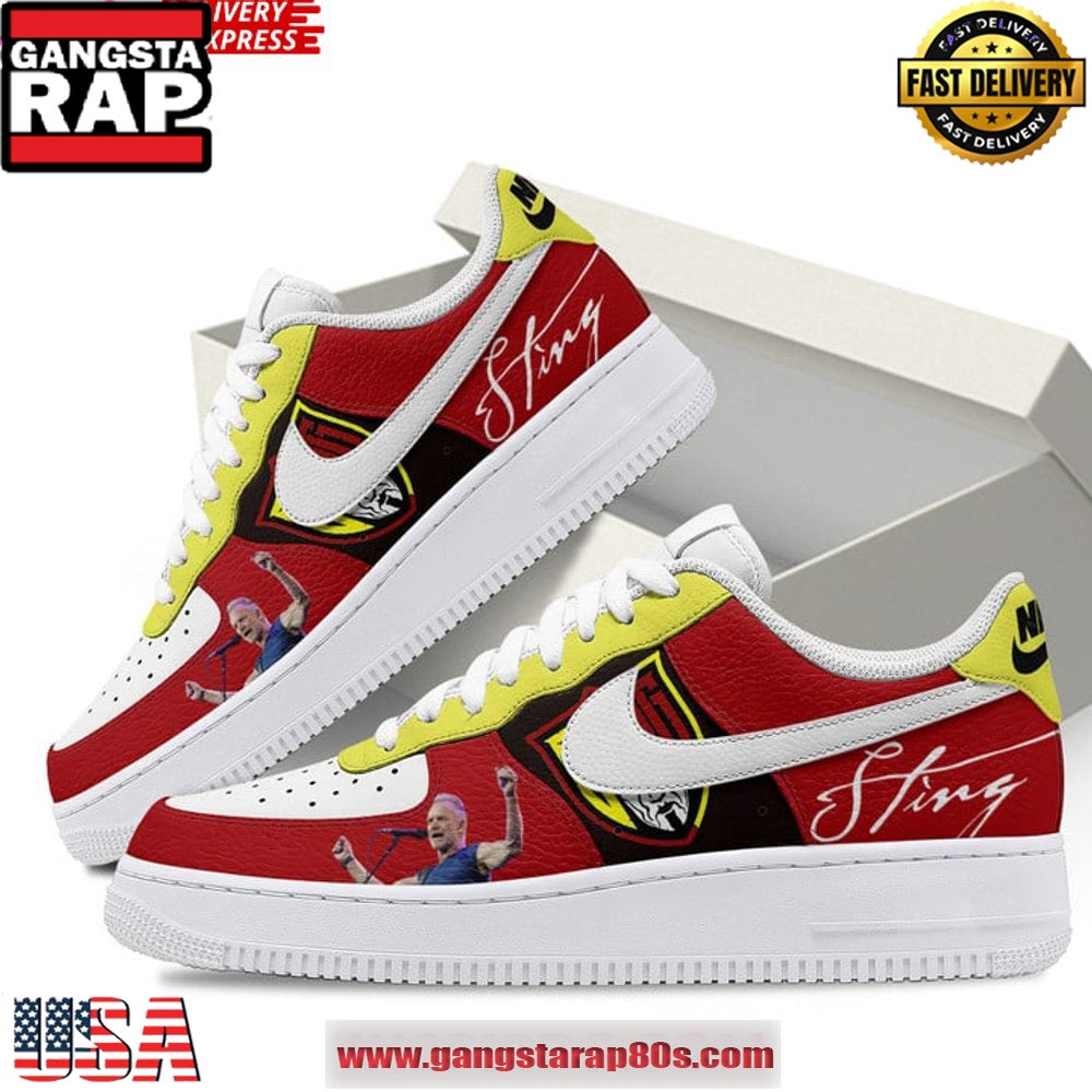 Sting Concert Limited Edition Air Force 1 Running Sneakers Shoes