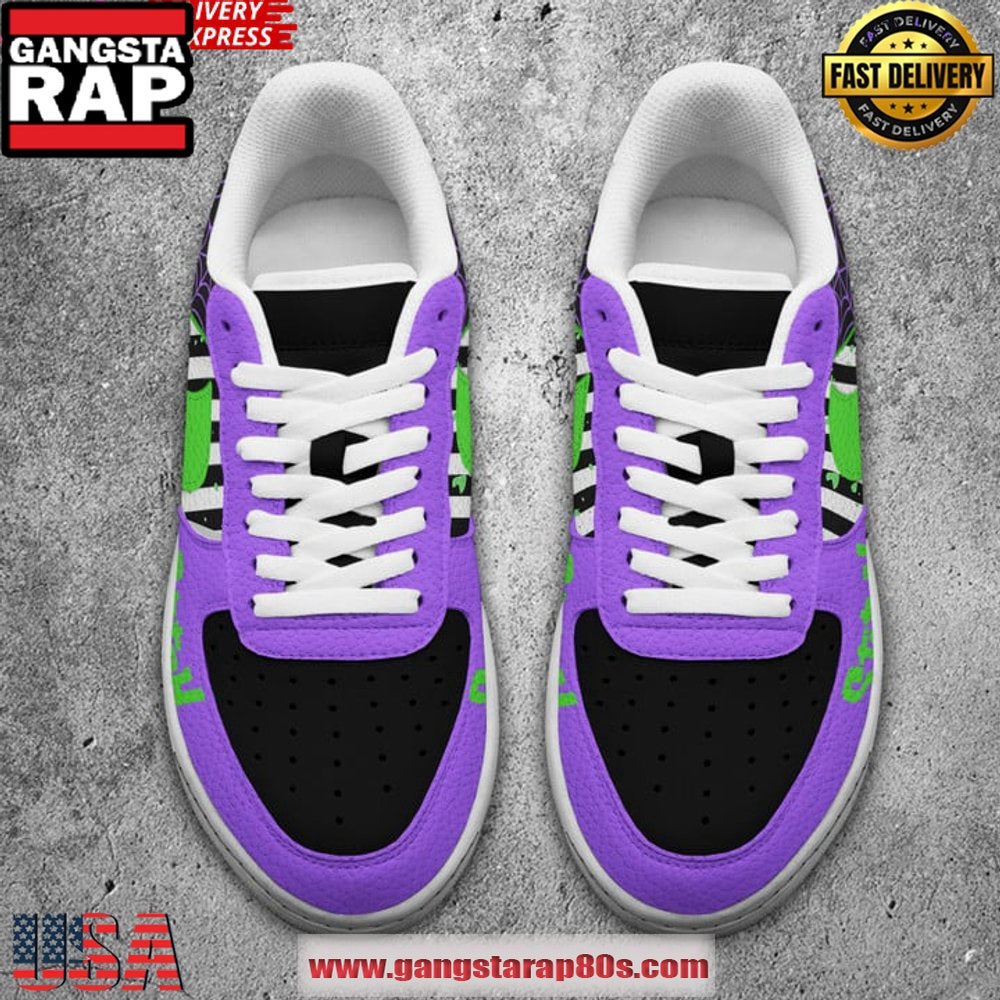 Stitch & Beetlejuice Limited Edition Air Force 1 Running Sneakers Shoes