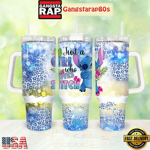 Stitch Just A Girl Loves Stitch Tumbler Cup 40oz
