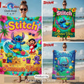 Stitch Lilo Disney Tropical Summer Beach Absorbent Vacation Beach Towel