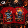 Stitch Witch Hat And Vampire Cape Halloween Nights 3D Shirt , Music Trending 3D Shirt