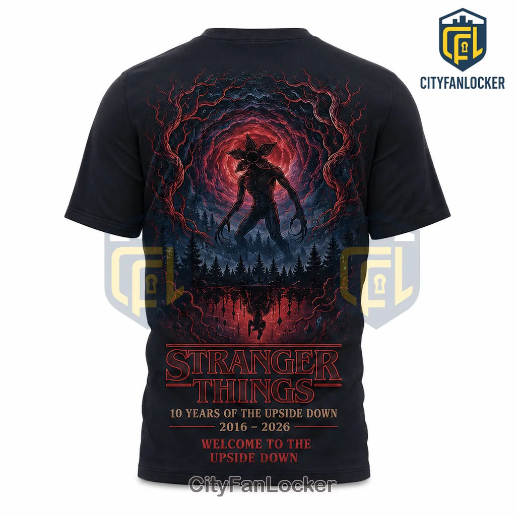 Stranger Things 10th Anniversary 2016-2026 T-Shirt