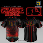 Stranger Things Texas Rangers Baseball Jersey 2025