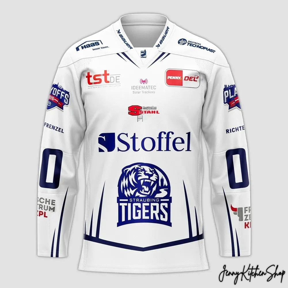 Straubing Tigers Playoff 2026 Custom Hockey Jersey