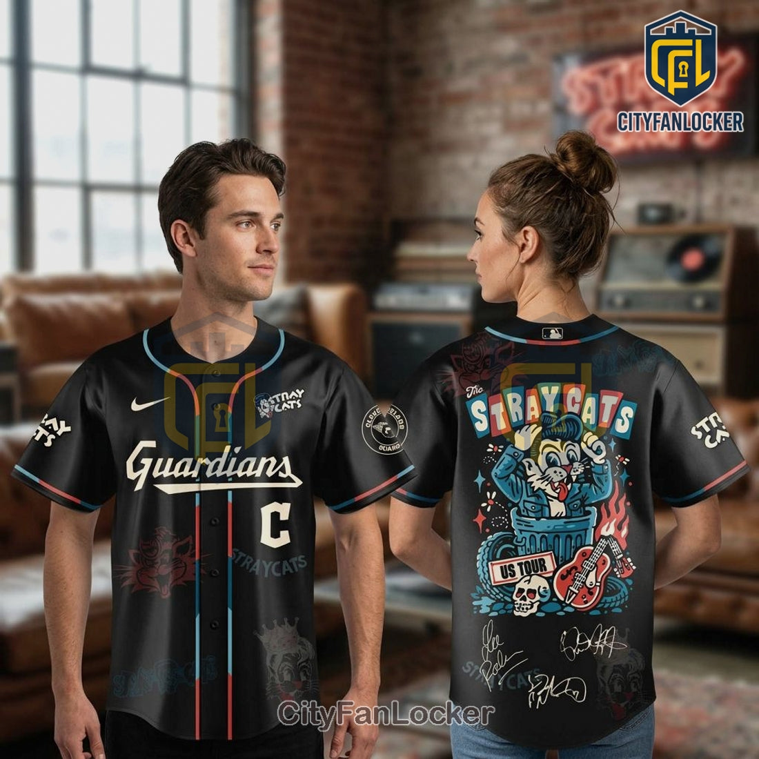 Stray Cats Guardians 2026 Tour Limited Edition Baseball Jersey
