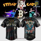 Stray Cats Red Sox 2026 Tour Limited Edition Graphic Baseball Jersey