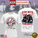 Stray Kids Stay With Your Wings Signature 3D Shirt