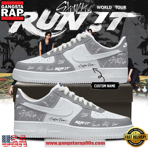 Stray Kids World Tour Run It 2026 Custom Nike Air Force 1 Sneakers Shoes