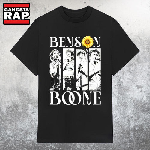 Sunflower Accent Benson Boone Music Retro T Shirt