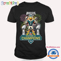 Super Bowl LIX 2024 2025 Champions Philadelphia Eagles Mascot Winner T Shirt