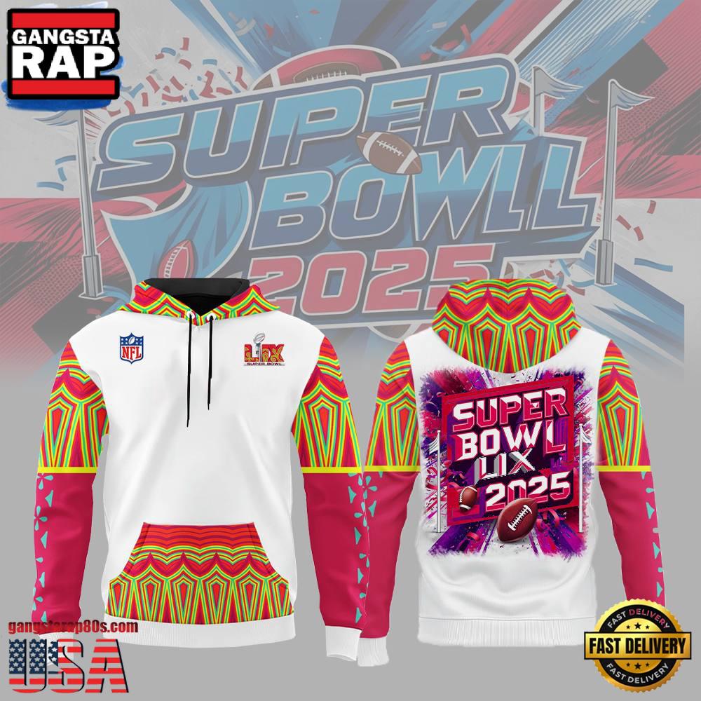 Super Bowl LIX 2025 New Orleans 3D Hoodie Designer