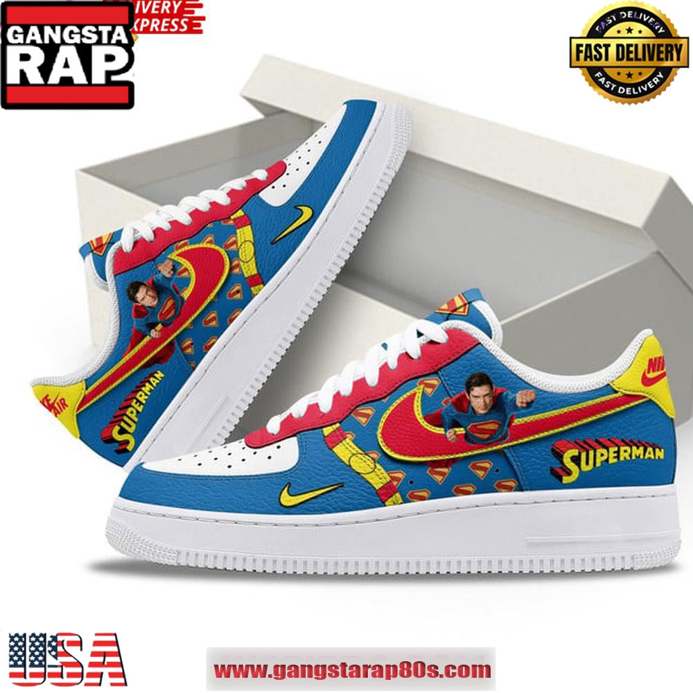 Superman 2025 Limited Edition Nike Air Force 1 Sneakers Shoes