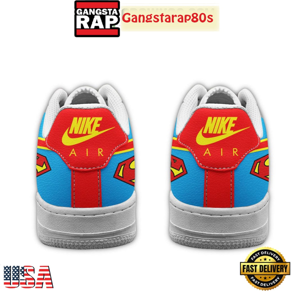 Superman Man Of Steel Air Force 1 Sneakers Shoes