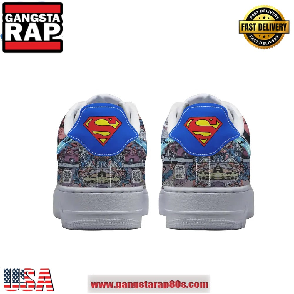 Superman The American Way Limited Edition Air Force 1 Running Sneakers Shoes