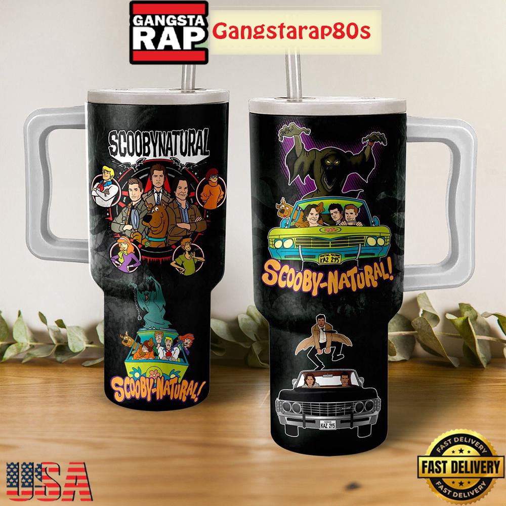 Supernatural Scooby-Doo Collab Fan Tumbler Cup 40oz
